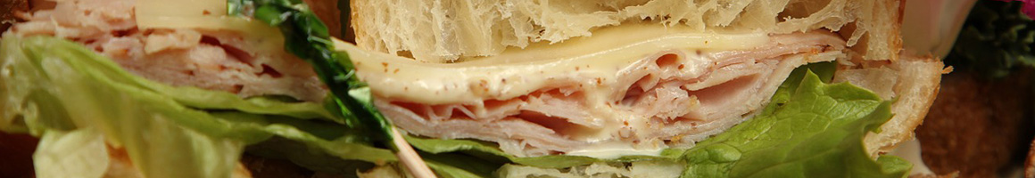 Eating American (New) Deli Sandwich at Village Corner Deli restaurant in Davenport, IA.